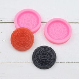 Moulds Silicone OREO Cookie Moulds Kitchen Baking Chocolate Fondant Cookie Moulds DIY Party Dessert Supply Gift Craft Cake Decoration