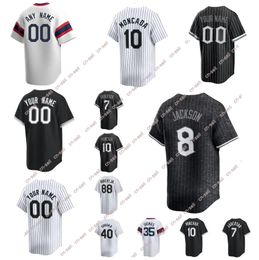 New Custom Baseball Jerseys White Sox Bo Jackson Frank Thomas Tim Anderson Luis Robert Jr Yoan Moncada Michael Soroka any name number Home away jersey men women Youth