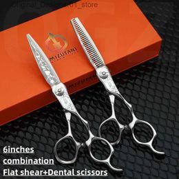 Hair Scissors MIZUTANI Professional Barber Shop Accessories 6.0 inch Japanese Steel sisters Barber Q240426