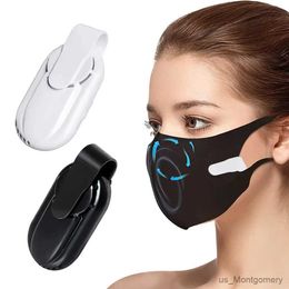 Electric Fans Rechargeable USB Mask Fan Clip Wearable Air Condition Face Fan Mini Smart Anti-Smart Electric Cooling Fan Mouth Cover Fan 85mah