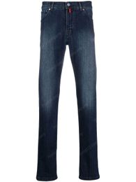 Designer Jeans Männer Kiton Dunkelwäsche gerade Bein mittlerer Jeans Frühling Herbst lange Hosen für Mann neue Stil Weichspüler Denimhose
