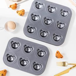 Moulds Cute Bear Cake Baking Mould Nonstick Chocolate Dessert Pastry Bake Tray Fondant Cake Decoration Tool Kitchen Bakeware