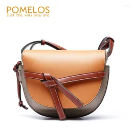 Shoulder Bags Women Bag Fashion High Quality Split Leather Crossbody For Purses And Handbags Brown Colour