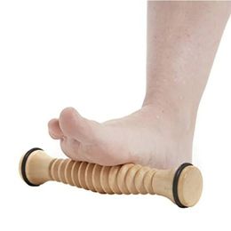 Roller Wooden Massage Stick Wholesale Abdominal Leg Roller Massage Home Fitness Yoga Wheel Meridian Massage Stick