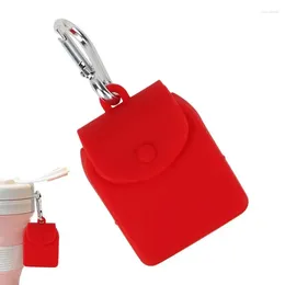 Storage Bags Small Pouches For Purse Food Grade Silicone Pouch With Carabiner Multifunctional Reusable Bag Home School