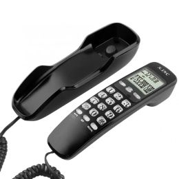 Accessories Mini Telephone Landline Phone DTMF/FSK Home Office Hotel Incoming Caller ID LCD Display Desktop Wallmounted Retro Phone