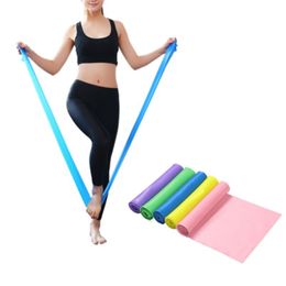 150CM Fitness Exercise Long Resistance Bands Rubber Yoga Gym Fitness Equipment Elastic Pull Rope Bands Loop For Gym Training2575