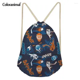 Drawstring Coloranimal Sorrer Backpack Shoulder Back Pack Men/ Women Cinch Sack Basketball Travel 3D Print Storage Bag