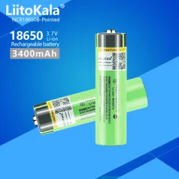 LiitoKala 34B Ponited 3.7V 18650 3400mah New Original NCR18650B 3000 3400 Rechargeable Li-ion battery for for Flashlight