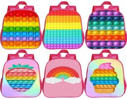 Girls Kindergarten Backpacks Kids Push Bubble pops Mini Rucksack Children Cartoon Bookbag Toddler Knapsack Mochila Infantil Gift 21424103