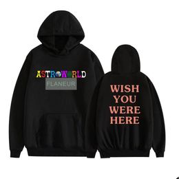 Mens Hoodies Sweatshirts Rapper Hip Hop Casual Hooded Male Printed High Street Plover 3Xl 4Xl Drop Delivery Apparel Clothing Otvce