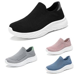 Free Shipping Men Women Running Shoes Low Flat Breathable Grey Black Pink Blue Mens Trainers Sport Sneakers GAI