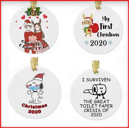 2020 stink stank stunk Christmas Ornaments Toilet Paper Tree Decoration Hilarious Funny Christmas Decorations For Home4881395