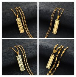Anniyo Customise Name Capital Letters Pendant Necklaces Women MenPersonalized Guam Hawaiian Chuuk Kiribati Jewellery 156121 CX20077197049