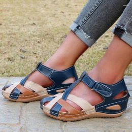 Casual Shoes Summer Breathable Women Solid Colour Classics For Slip On Non Wedge Female Footwear Sandals