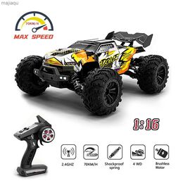 Electric/RC Car 1/16 70KM/h 4WD RC car 2.4G high-speed remote control car brushless motor racing car climbing off-road track toyL2404