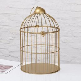 European Retro Iron Flower Stand Bird Cage Balcony Outdoor Decorative Cages Decoration Pet Supplies house 240419