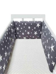 baby nursery Nordic Stars Design Baby Bed Thicken Bumper Crib Around Cushion Cot Protector Pillows borns Room Decor 2108124779073