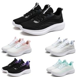 Free Shipping Men Women Running Shoes Soft Lace-Up Breathable White Black Green Grey Pink Mens Trainers Sport Sneakers GAI