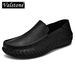 Casual Shoes Valstone Size 48 Slip-on For Men Fashion Breathable Outdoor Driving Footwear Quality Handmade Business Loafers