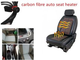 Car Seat Covers Heater Switch With Cushion Pad Carbon Fibre For One Instal Heating 12V Decoration Room