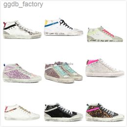 goldenlies gooselies goodes sneakers women Mid star high top Sneakers Italy Fashion Women casual shoes luxury brand Trainers Sequin Classic White Doold Di UNBD