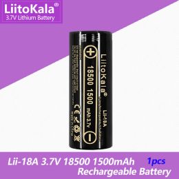 LiitoKala 3.7V 18500 1500mAh rechargeable lithium battery 3.7V strong light flashlight anti-light special lithium battery