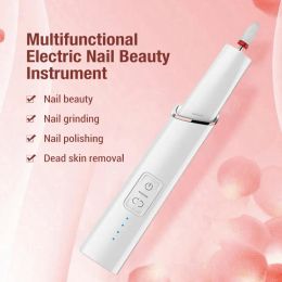 Drills Electric Manicure Drill Set Wireless Rechargeable Low Noise Vibration 4 Speeds ABS Shell DIY Nail Polisher Home Supply