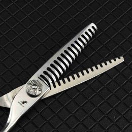 Hair Scissors Sharp 6.0 hair clippers double-sided teeth hair removal 15% hair clippers hair salons hair slimming clippers Q240426