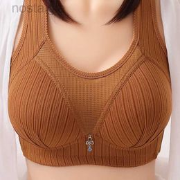 Maternity Intimates Ladies New Large Size Thin Cup Underwear Women Non-steel Rings Brassiere Women Gathered Bustier Brassieres Women Adjustable Bras d240426