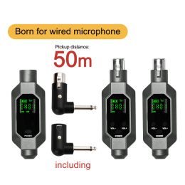 Accessories UHF Wireless Microphone Converter XLR Transmitter and Receiver Microphone Wireless System for Dynamic Microphone