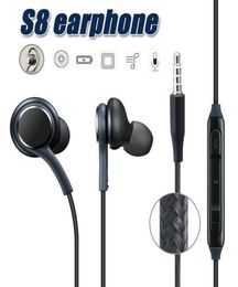 S8 Earphone Headset Mic For Samsung GALAXY S8 Stereo sound earphone earbuds High quality earphones with wired InEar Headset4767534