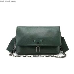 Zadig Voltaire Bag Shoulder Bags Women Luxury Crossbody Bag Pochette Rocky Bag Shoulder Wing Increase Top Quality Tote Diamond Designer 2527