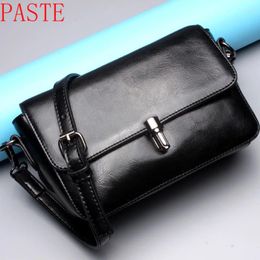 Shoulder Bags 2024 Lovely Girl Cowhide Small Crossbody Bag Women Messenger Genuine Leather Lady Top Sale