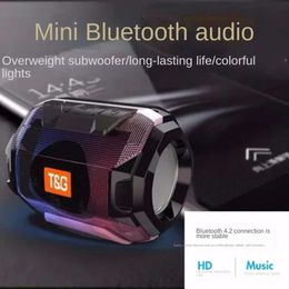 New TG162 T&G Colourful Light Portable Wireless Bluetooth Speaker Outdoor Card Subwoofer Creative Gift Small Audio
