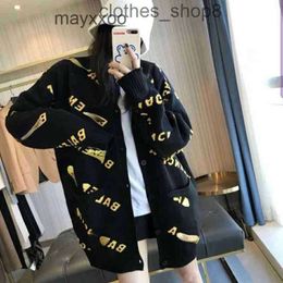 Designer Hoodies Balencgs Magioni maschili versatili della nuova lettera di moda di Parigi Jacquard maglione maglione maglione da maglione femmina mostra camicie sottili e sciolte 5cd8