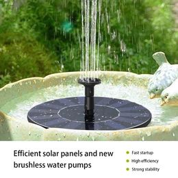 Garden Decorations Solar Floating Water Fountain Bird Bath Pump Multifunction Powered For Decoration