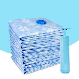 Socks 7 11pcs Thickened Vacuum Bag with Hand Air Pump Reusable Blanket Clothes Quilt Storage Bag Organiser Foldable Compressed Bag