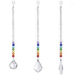 Decorative Figurines Crystal Prism Ball Colors Rondelle Beads Strand Design Rainbow Pack Of 2