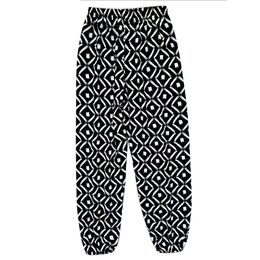 Men's and women's spring and summer thin casual pants random print can wear home air conditioning pants beach sunscreen pants