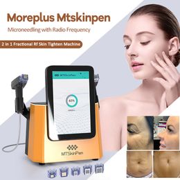 Portable 5 Tips Fractional Machine Rf Microneedle Fractional Anti Ageing Skin Rejuvenation Rf Microneeding Stretch Marks Removal Acne Scar Remove Machine Home