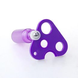 new 10pcs Essential Oil Opener Key Corkscrew Tool Triangle Leaf Shape Remover Roller Balls Caps Refillable Bottles Accessoriesfor Roller