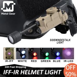 Lights Tactical IFF IR Visible Helmet Light 5 Mode SidewindeStalk Red Green Blue LED Strobe Military Softair Fast Helmet Signal Lamp