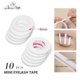 Tools GLAMLASH 10Pcs 4mm Eyelash Extension Tape Makeup Breathable Antiallergy Easy to Tear Micropore Tape Professional Lashes Tape