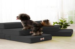 Cat Beds Furniture Stuff Ramps For Dog Breathable Mesh Foldable Padded Pet Stairs Detachable Bed Ramp 2 Steps Sturdy Build4085055