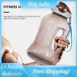 Water Bottles Plastic Straw Cup Transparent Large Diameter Convenient Cleaning Rubber Seal Ring Food Grade Household Accessories Abs