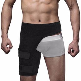 New Leg Warmmers Groyne Support Wrap Hip Joint Support Waist Groyne Sacrum Pain Relief Strain Arthritis Protector Hip Thigh Brace222C