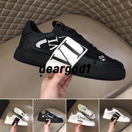 Valentin Shoe Designer Shoes Mens Casual Shoes Genuine Leather Platform Wedges Sneakers Breathable Comfortable Walking Shoe Vltn Shoes Size 38-46 with Box 46