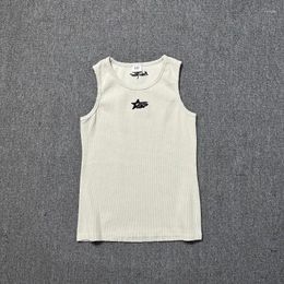 Men's Tank Tops Broken Planet Vest High Quality 1:1 Embroidered Letter Star Logo Casual Sleeveless Tshirt For Men Women