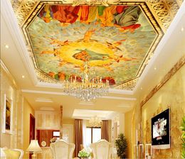 3d ceiling wallpapers for living room custom 3d ceiling European luxury Royal Eden wallpaper for walls 3d stretch ceiling8413134